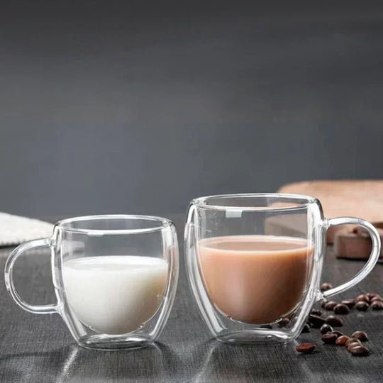 Double Wall Glass Coffee Mugs